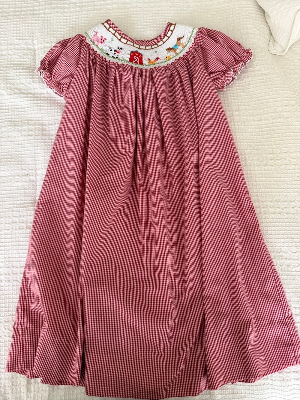 Classic Whimsy Gingham Smocked Dress